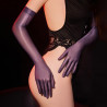 Kinky Party Gants Longs Transparents Glossy Smooth Violet